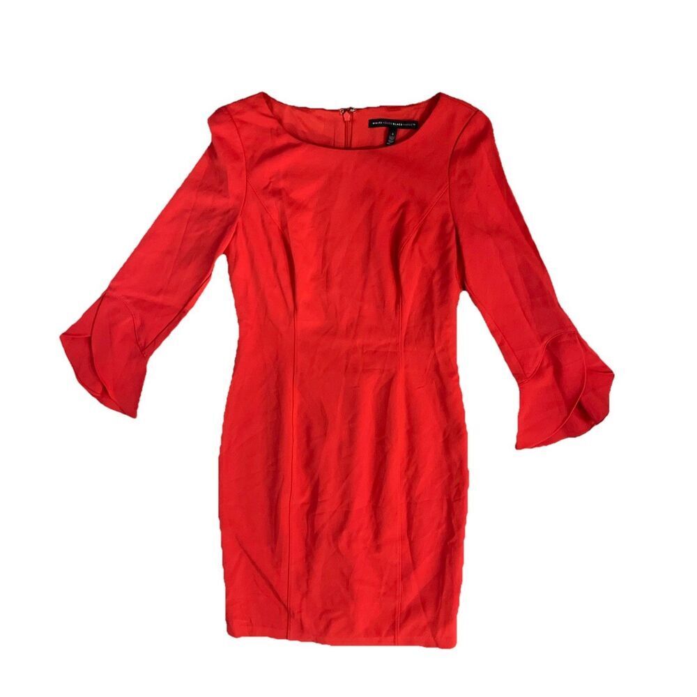 White House Black Market‎ Red Dress 4 Evening Party